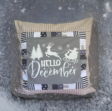 Carregar imagem no visualizador da galeria, Patchwork Kissenhülle, Landhausstil Kissenbezug, grau /beige/weiß 50x50cm