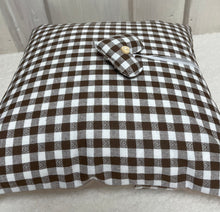 Lade das Bild in den Galerie-Viewer, Landhausstil Kissenhülle * Kissenbezug * Bauernstube Dekokissen * beige/braun, kariert
