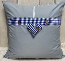 Lade das Bild in den Galerie-Viewer, Landhausstil Kissenhülle * Kissenbezug * Bauernstube Dekokissen * blau/weiß kariert