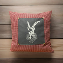 Lade das Bild in den Galerie-Viewer, 1x Landhausstil Kissenhülle * Kissenbezug * Bauernstube Dekokissen * Steinbock *
