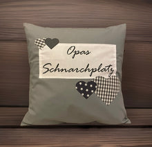 Загрузить изображение в средство просмотра галереи, Landhausstil Kissenhülle * Kissenbezug * Dekokissen grau * Opas Schnarchplatz *