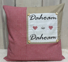 Lade das Bild in den Galerie-Viewer, Landhausstil Kissenhülle, Landhaus Dekokissen*Dahoam is Dahoam * rot/beige kariert