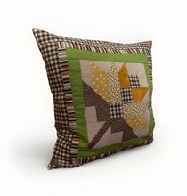 Carregar imagem no visualizador da galeria, Patchwork Kissenhülle, Landhausstil Kissenbezug 40x40cm