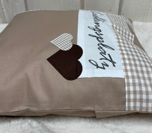 Lade das Bild in den Galerie-Viewer, Landhausstil Kissenhülle * Kissenbezug * Dekokissen beige/weiß * Lieblingsplatz *