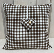 Lade das Bild in den Galerie-Viewer, Landhausstil Kissenhülle * Kissenbezug * Bauernstube Dekokissen * beige/braun, kariert