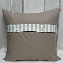 Lade das Bild in den Galerie-Viewer, Maritime Kissenhülle, Kissenbezug, Landhausstil Kissen, Dekokissen * Anker * beige/weiß