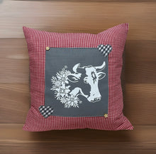 Lade das Bild in den Galerie-Viewer, Landhausstil Kissenhülle * Kissenbezug * Bauernstube Dekokissen * Kuh*