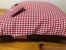 Lade das Bild in den Galerie-Viewer, 1 Landhausstil Kissenhülle * Kissenbezug * Bauernstube Dekokissen * rot/weiß/braun, kariert
