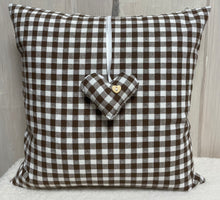 Lade das Bild in den Galerie-Viewer, Landhausstil Kissenhülle * Kissenbezug * Bauernstube Dekokissen * beige/braun, kariert