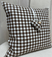 Lade das Bild in den Galerie-Viewer, Landhausstil Kissenhülle * Kissenbezug * Bauernstube Dekokissen * beige/braun, kariert