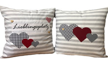 Lade das Bild in den Galerie-Viewer, Landhausstil Kissenhülle * Kissenbezug * Dekokissen * Herzen *