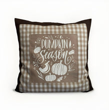 Lade das Bild in den Galerie-Viewer, Landhausstil Kissenhülle, Kissenbezug, Dekokissen*Herbst* Braun/beige kariert