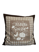 Lade das Bild in den Galerie-Viewer, Landhausstil Kissenhülle, Kissenbezug, Dekokissen*Herbst* Braun/beige kariert