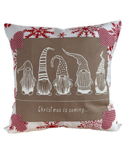 Carregar imagem no visualizador da galeria, Weihnachtliche Kissenhülle * Landhausstil Kissenbezug * Dekokissen * rot/weiß/beige