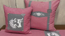 Laden und Abspielen von Videos im Galerie-Viewer, Landhausstil Kissenhülle * Kissenbezug * Bauernstube Dekokissen * Kuh*