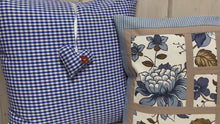 Laden und Abspielen von Videos im Galerie-Viewer, Landhausstil Kissenhülle * Kissenbezug * Bauernstube Dekokissen * blau/weiß kariert