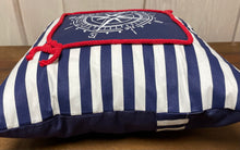 Lade das Bild in den Galerie-Viewer, Maritime Kissenhülle, Kissenbezug, Landhausstil Kissen * Kompass * blau/weiß