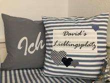 Lade das Bild in den Galerie-Viewer, 1x Personalisierte Kissenhülle, Landhausstil Kissenhülle * Kissenbezug * Dekokissen * …. Lieblingsplatz *