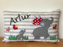 Carregar imagem no visualizador da galeria, Namenskissen, Kuschelkissen, Kissen Geburt, Kinderkissen