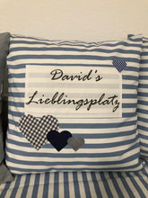 Lade das Bild in den Galerie-Viewer, 1x Personalisierte Kissenhülle, Landhausstil Kissenhülle * Kissenbezug * Dekokissen * …. Lieblingsplatz *