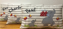 Carregar imagem no visualizador da galeria, Namenskissen, Kuschelkissen, Kissen Geburt, Kinderkissen