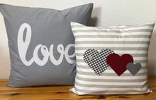 Lade das Bild in den Galerie-Viewer, Landhausstil Kissenhülle * Kissenbezug * Dekokissen * Herzen *