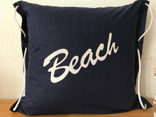 Lade das Bild in den Galerie-Viewer, Maritime Kissenhülle, Kissenbezug, Landhausstil Kissen * Beach * blau/weiß