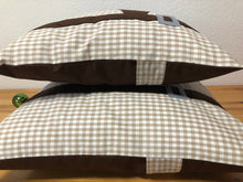 Lade das Bild in den Galerie-Viewer, 1x Landhausstil Kissenhülle * Kissenbezug * Hosenträger Dekokissen * braun/Beige