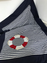 Load image into Gallery viewer, Maritime patchwork blanket, bedspread, children's blanket, bed throw 130cm x 200cm