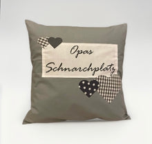 Загрузить изображение в средство просмотра галереи, Landhausstil Kissenhülle * Kissenbezug * Dekokissen grau * Opas Schnarchplatz *
