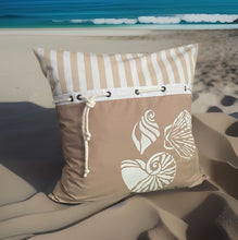 Lade das Bild in den Galerie-Viewer, Maritime Kissenhülle, Kissenbezug, Landhausstil Kissen, Dekokissen beige /weiß
