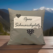 Загрузить изображение в средство просмотра галереи, Landhausstil Kissenhülle * Kissenbezug * Dekokissen grau * Opas Schnarchplatz *
