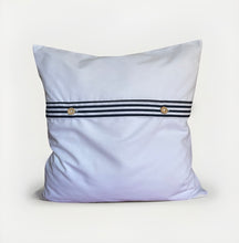 Carregar imagem no visualizador da galeria, Patchwork Kissenhülle, Landhausstil Kissenbezug, rot/weiß 40x40cm
