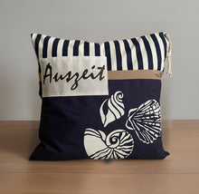 Carregar imagem no visualizador da galeria, Maritime Kissenhülle, Landhausstil Kissenbezug, Dekokissen * Auszeit*blau/weiß
