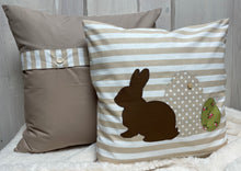 Lade das Bild in den Galerie-Viewer, 1 Landhausstill Kissenhülle, Kissenbezug, Osterkissen,Ostern beige/braun
