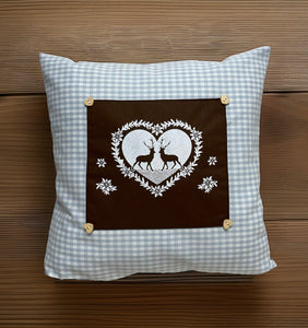 1x Landhausstil Kissenhülle * Kissenbezug * Bauernstube Dekokissen * Hirsche*