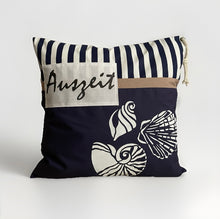 Carregar imagem no visualizador da galeria, Maritime Kissenhülle, Landhausstil Kissenbezug, Dekokissen * Auszeit*blau/weiß

