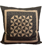 Carregar imagem no visualizador da galeria, Patchwork Kissenhülle, Landhausstil Kissenbezug, grau/beige  50x50cm
