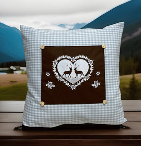 1x Landhausstil Kissenhülle * Kissenbezug * Bauernstube Dekokissen * Hirsche*