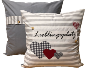 Landhausstil Kissenhülle * Kissenbezug * Dekokissen * Lieblingsplatz *