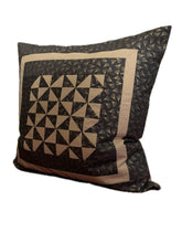 Carregar imagem no visualizador da galeria, Patchwork Kissenhülle, Landhausstil Kissenbezug, grau/beige  50x50cm
