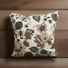Load image into Gallery viewer, 1x country house style cushion cover * cushion cover * decorative cushion * flowers
