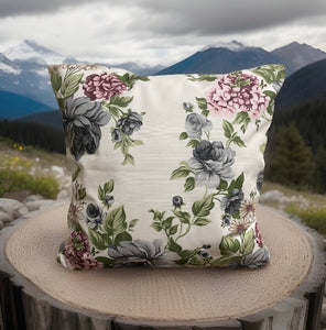 1x country house style cushion cover * cushion cover * decorative cushion * flowers