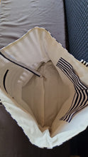 Charger l'image dans la galerie, Große Handgefertigte maritime Strandtasche Seestern in blau/weiß gestreift, Masse: ca. 56x39x18cm

