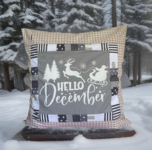 Carregar imagem no visualizador da galeria, Patchwork Kissenhülle, Landhausstil Kissenbezug, grau /beige/weiß 50x50cm
