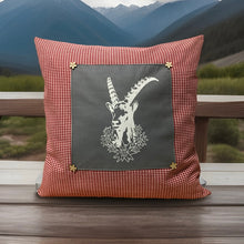 Lade das Bild in den Galerie-Viewer, 1x Landhausstil Kissenhülle * Kissenbezug * Bauernstube Dekokissen * Steinbock *
