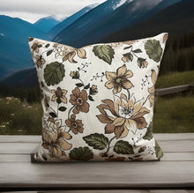 Load image into Gallery viewer, 1x country house style cushion cover * cushion cover * decorative cushion * flowers
