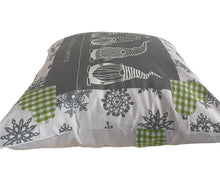Carregar imagem no visualizador da galeria, Weihnachtliche Kissenhülle * Landhausstil Kissenbezug * Dekokissen *grau/weiß
