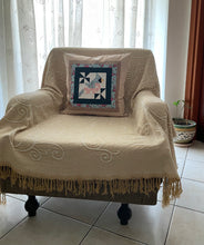 Carregar imagem no visualizador da galeria, Patchwork Kissenhülle, Landhausstil Kissenbezug, Vogel
