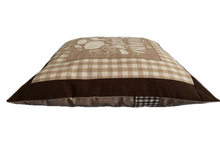 Lade das Bild in den Galerie-Viewer, Landhausstil Kissenhülle, Kissenbezug, Dekokissen*Herbst* Braun/beige kariert
